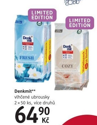 Vlhčené čisticí ubrousky Denkmit