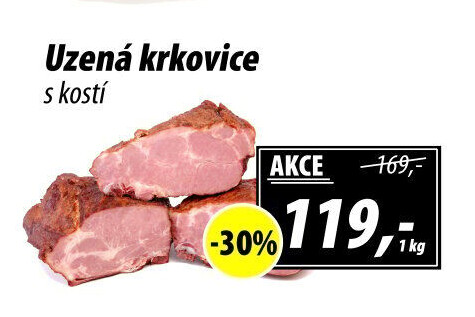Uzená krkovice s kostí
