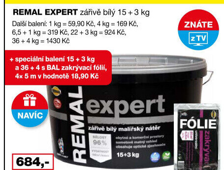 Malířský nátěr Expert Remal