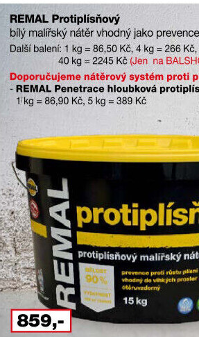 Malířský protiplísňový nátěr Remal