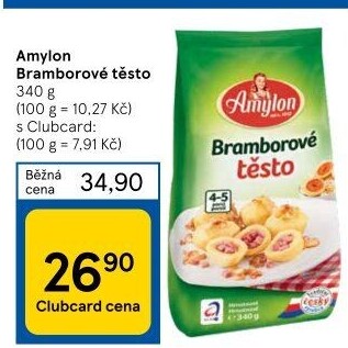 Bramborové těsto v prášku Amylon