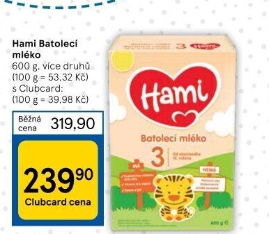Kojenecká výživa Hami