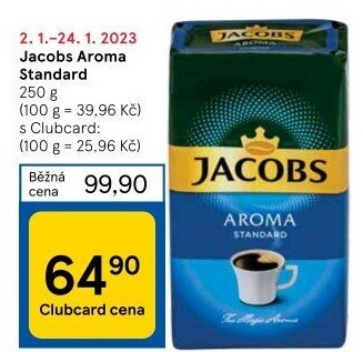 Mletá káva Jacobs Aroma Standard