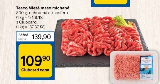 Mleté maso mix Tesco