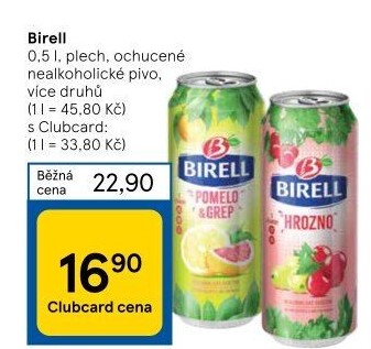 Nealkoholické pivo ochucené Birell