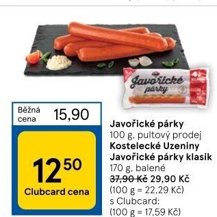 Párky javořické