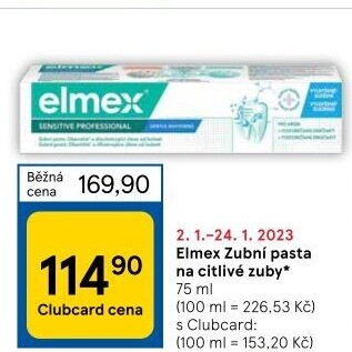 Pasta na zuby Sensitive Professional Elmex