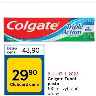 Pasty na zuby Colgate