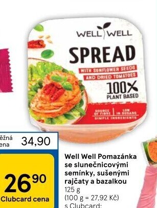 Pomazánka se slunečnicovými semínky bio Well Well