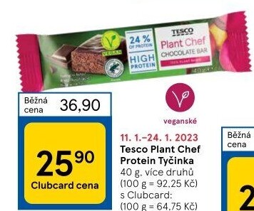 Proteinová tyčinka Tesco Plant Chef