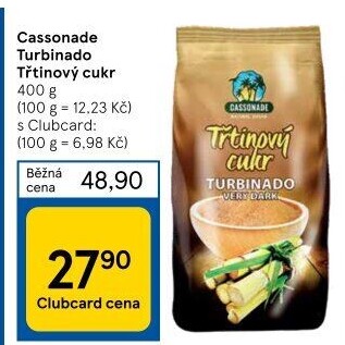 Třtinový cukr Turbinado Cassonade