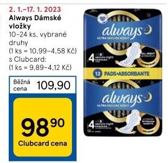 Vložky dámské Always