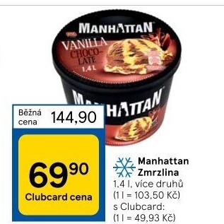 Zmrzlina v kelímku Manhattan Nestlé