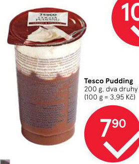 Dezert pudink se šlehačkou Tesco