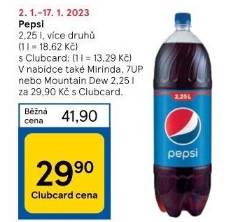 Limonáda Pepsi