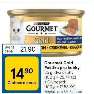 Paštika pro kočky Gold Gourmet Purina