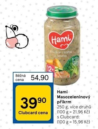 Příkrm masozeleninový Hami