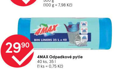Pytle na odpadky 35 l 4Max