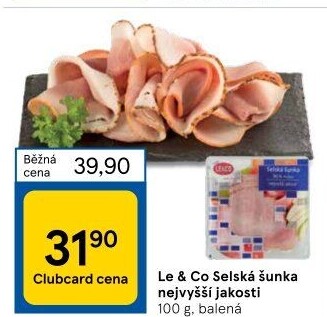 Šunka selská nejvyšší jakosti LE&amp
