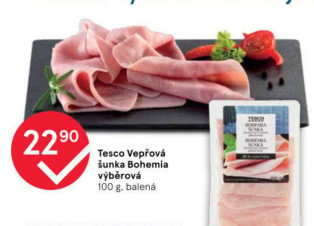 Šunka vepřová výběrová Bohemia Tesco