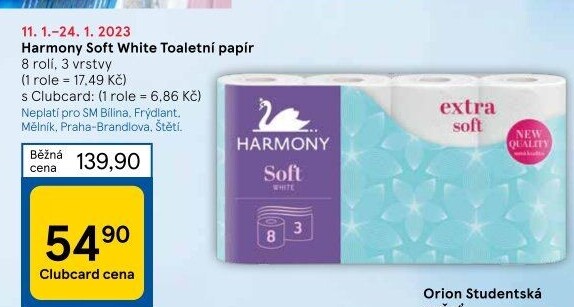 Toaletní papír 3vrstvý Harmony