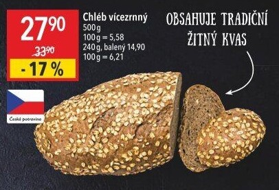 Chléb vícezrnný