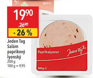 Salám lyonský paprikový Jeden Tag
