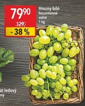 Hrozny bílé bezsemenné