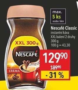 Instantní káva Nescafé Classic