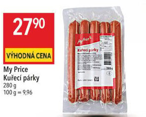 Párky kuřecí My Price