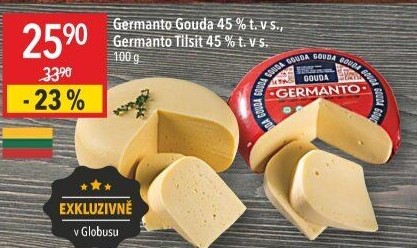Sýr Gouda Germanto 45%