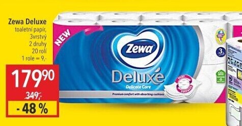 Toaletní papír 3vrstvý Deluxe Zewa