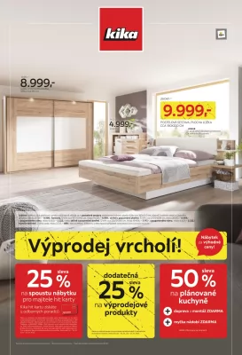 akční leták Kika nábytek 9.1.2023-22.1.2023