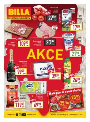 akční leták BILLA 11.1.2023-17.1.2023