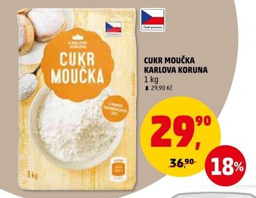 Cukr moučka Karlova Koruna