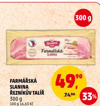Farmářská slanina Řezníkův talíř