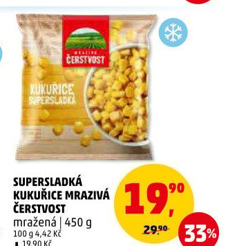 Kukuřice mražená Mrazivá Čerstvost