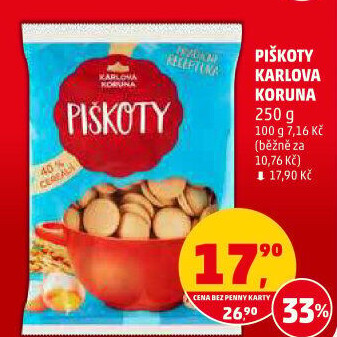 Piškoty Karlova Koruna