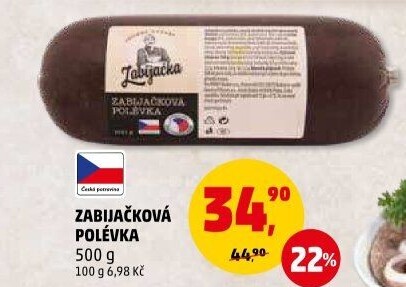 Polévka zabijačková Dobrá česká Zabijačka