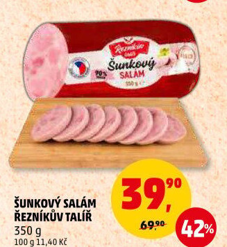 Salám šunkový Řezníkův talíř