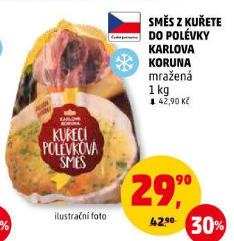 Směs kuřecí polévková mražená Karlova Koruna
