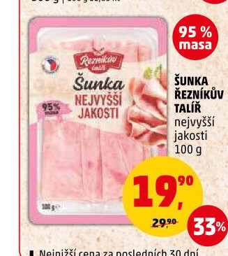 Šunka nejvyšší jakosti Řezníkův talíř