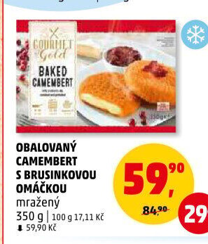 Sýr Camembert smažený mražený Gourmet Gold