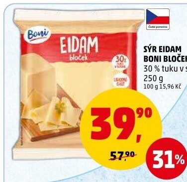 Sýr Eidam 30% Boni
