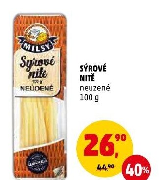 Sýrové nitě Bánovecké Milsy