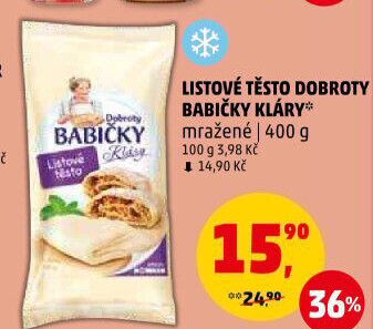 Těsto listové mražené Dobroty babičky Kláry