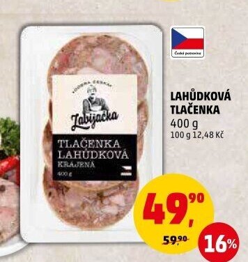 Tlačenka lahůdková Dobrá česká Zabijačka