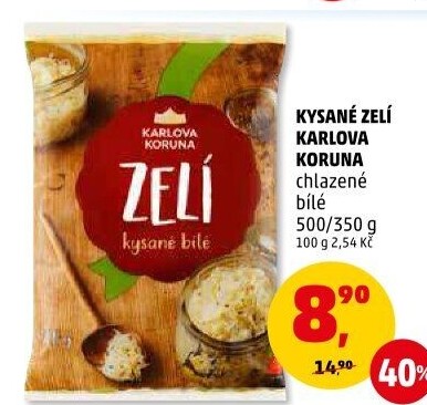 Zelí bílé kysané Karlova Koruna