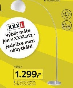 STOJACÍ OBLOUKOVÉ SVÍTIDLO
