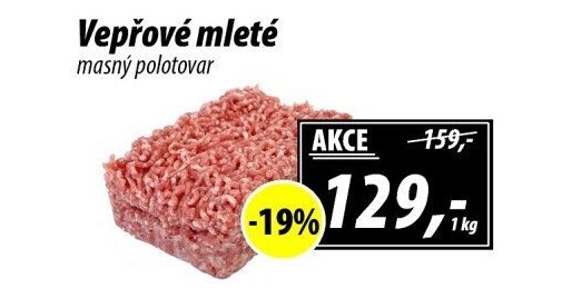 Maso mleté vepřové